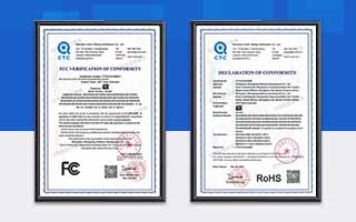 中航軟件榮獲FCC、RoHS認證證書